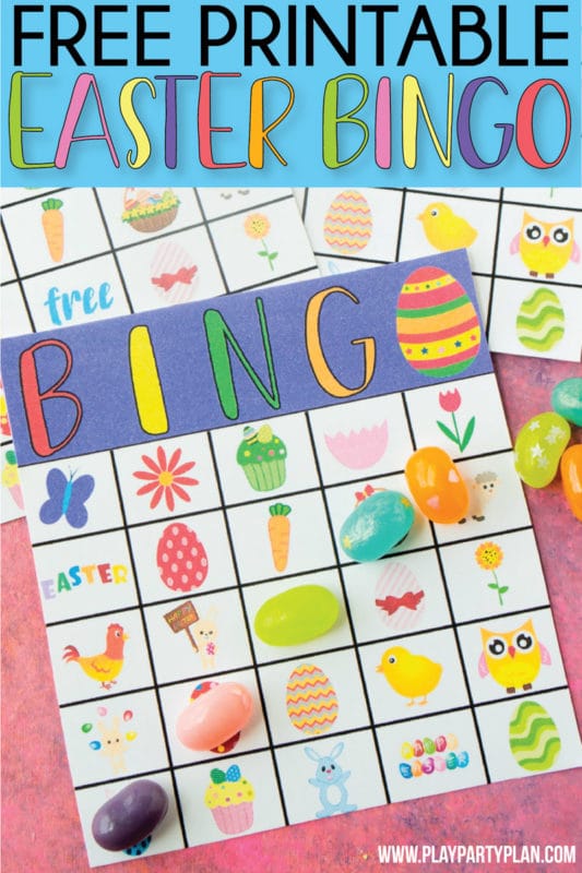 Printable easter bingo cards